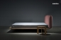 Preview: orig. NUVOLA Design postele moderní z masivu s čalouněným čelem